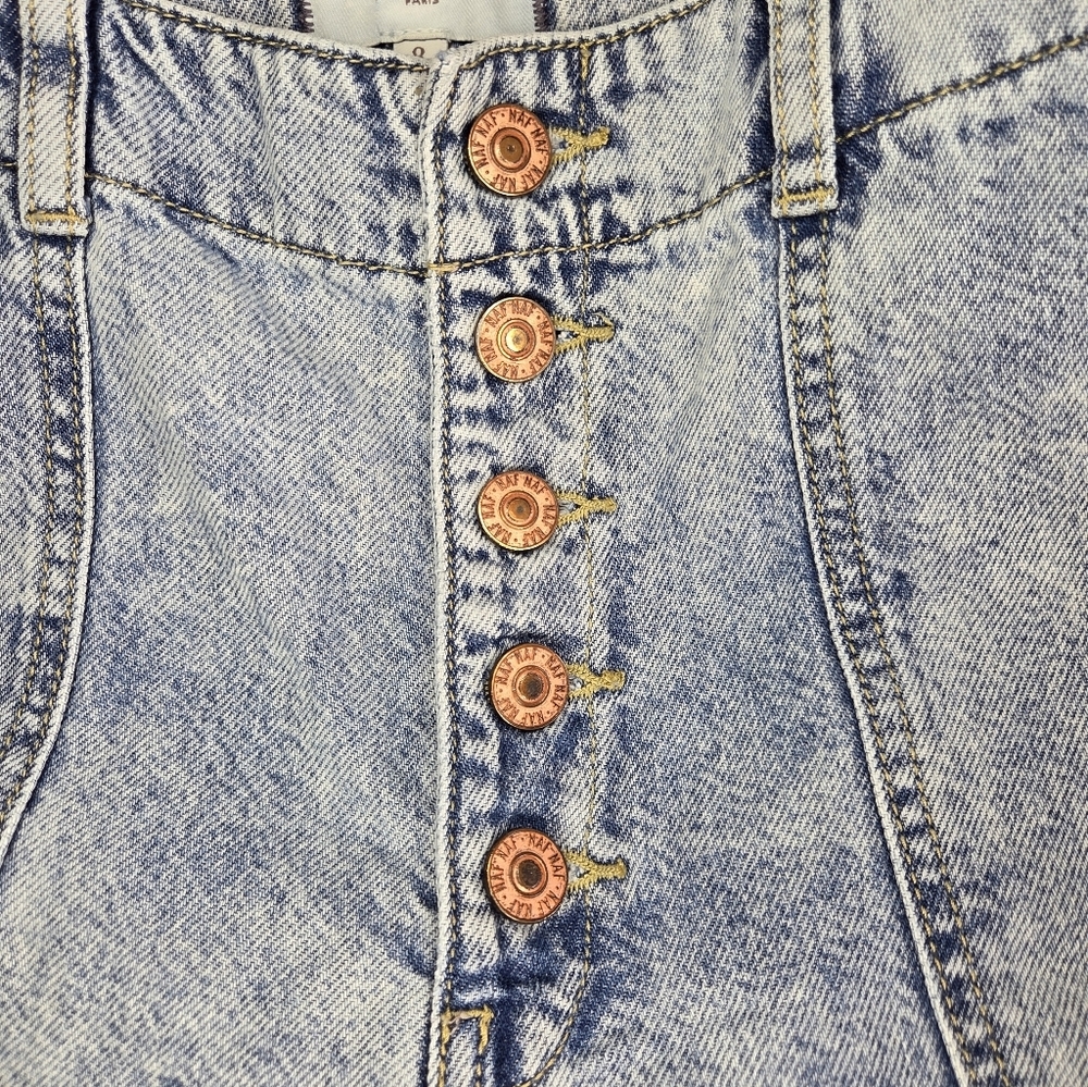 Naf Naf High Rise Slouchy Mom Jeans Size 8 - Picture 5 of 8